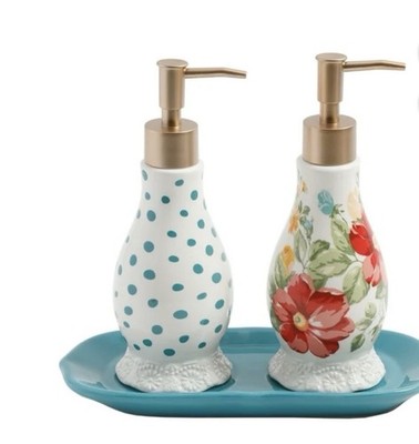 The Pioneer Woman Vintage Floral Soap and Lotion Set NEW