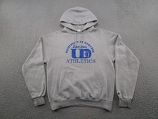 Champion University of Dubuque Iowa Athletics Hoodie Mens Size M Heavy Gray