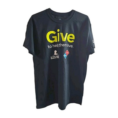 Domino's Pizza Coca-Cola St. Jude Children's GIVE to Help them Live Tee Large