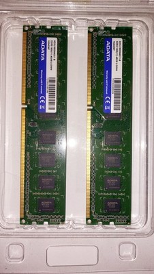 ADATA 8GB (2x4GB) DDR3 AD3U1600W4G11-B 1600(11) 4GX8 U-DIMM #R617