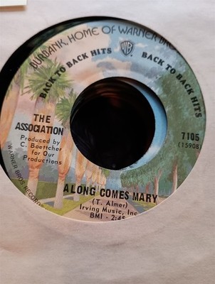 The Association, Along Comes Mary / Cherish ~ WB 45 +sleeve