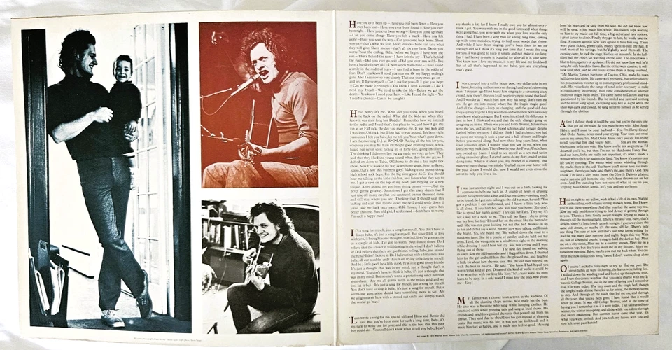 HARRY CHAPIN Short Stories * SIGNED! * UK LP Elektra K42155 NM/VG+ 1973 - Image 3 of 4