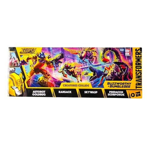 Packing Transformer Transformers Legacy Creatures Collide Buzzworthy Bumblebee 4-Pack New ...