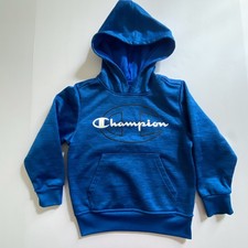 Champion Hooded Sweatshirt Pullover With Front Pouch Size Youth 4/5 Classic Logo