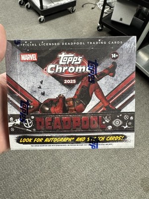 2025 Topps Chrome Deadpool Hobby Box - Factory Sealed