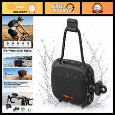 Waterproof Bluetooth Bike Speaker, Enhanced Bass, 11H Battery, TWS, Portable Out
