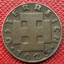 Austria 1925 Bronze 2 Groschen. KM# 2837