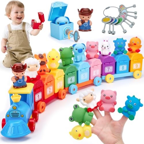 Jouet Montessori ferme en bois hahaland pour bébé de 2 à 3 ans