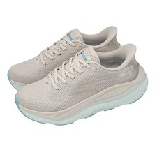 Skechers Max Run Slip-Ins Natural Blue Women Road Running Shoes 129201-NTBL