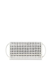 Loeffler Randall Charlie White Studded Shoulder Bag/Clutch