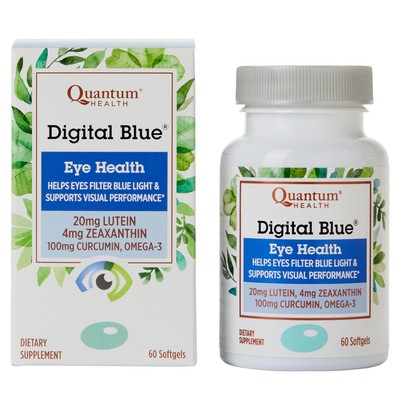 Quantum Health Digital Blue, Lutein and Zeaxanthin Eye Vitamins, Supports