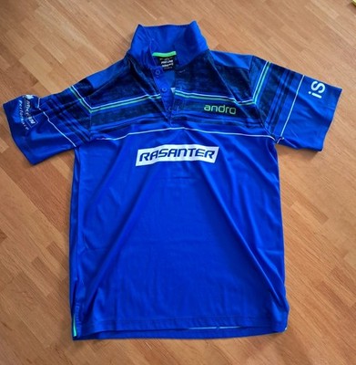Andro, Tischtennis-Trikot - Proline, Simon Gauzy Gr. M , blau - Top Zustand