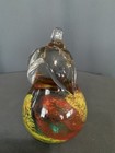 Pear Art Glass Paperweight Multicolored Red/Yellow/Blue 6" — photo 4