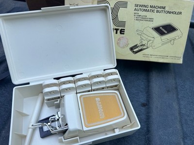 White Sewing Machines Automatic Buttonholer VTG 