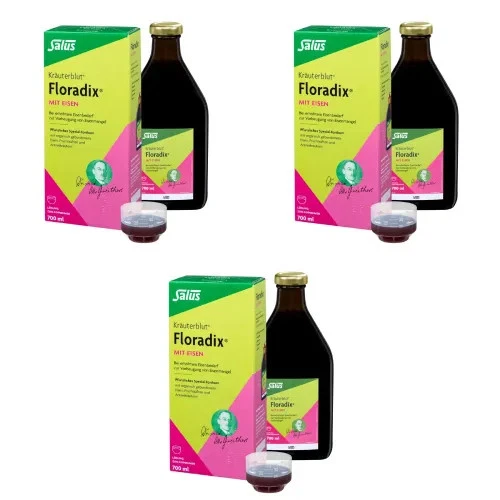 SALUS PHARMA GMBH Floradix Mit Eisen Lösung Zum Einnehmen (3x700ml) 3 St