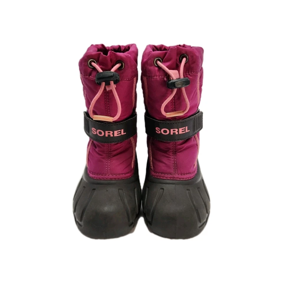 Bota de Nieve SOREL Flurry Niña Rosa Impermeable Aislada Talla 9 Foto 2 de 4