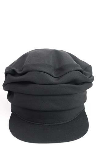 Yohji Yamamoto Pour Homme AW23/24 wool slouch cap in black size L