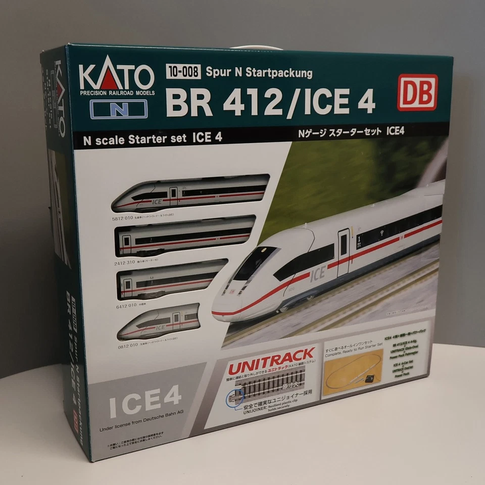 Kato Starter Set (10-008) - DB ICE4 Standard Variant (M1 Track Set) - Spur N