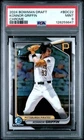 KONNOR GRIFFIN 2024 BOWMAN DRAFT CHROME #BDC22 PSA 9