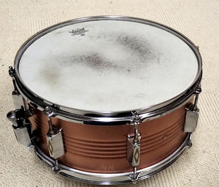 Stahl Snare 14x6 5 Aufgearbeitet lackiert Rost Pitting