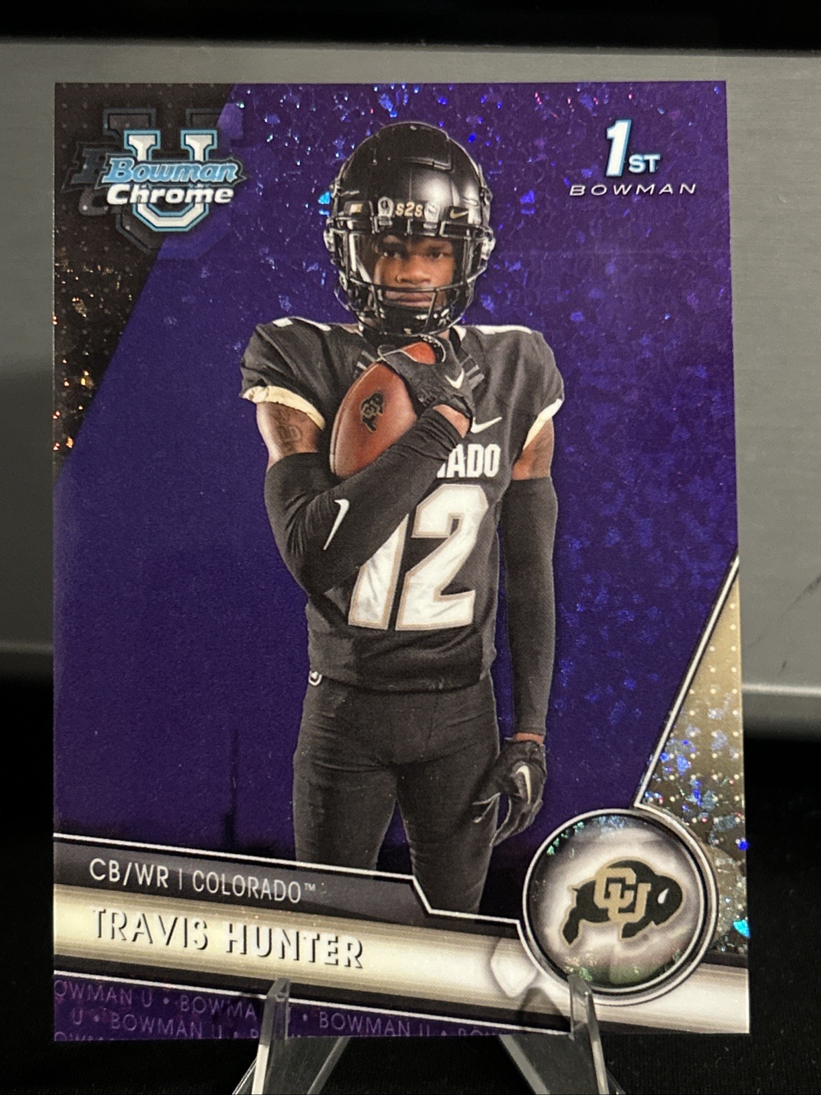 2023 Bowman University Chrome - Travis Hunter #36 Purple Refractor /399 (RC)