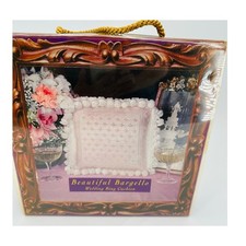 Beautiful Bargello Wedding Ring Cushion Kit Needlework Pillow Vintage Pink White