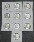 1964 Kennedy Half Dollar.Uncirculated PL Brillant (10 Coins 90% Silver in Holder
