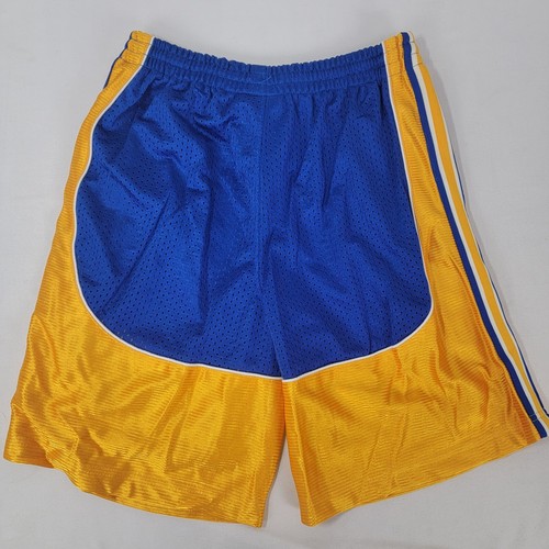 And 1 Boy's Athletic Shorts Blue Gold Mesh Athletic Vintage NOS Size SMALL 8 - Picture 3 of 6
