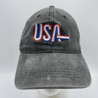 Steve Madden USA Hat Adult Adjustable Strapback Embroidered