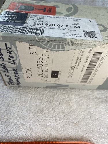 Genuine Mercedes-Benz Signal Lamp Front Left Blinker Light 203820072164 NEW - 第 5/8 張圖片