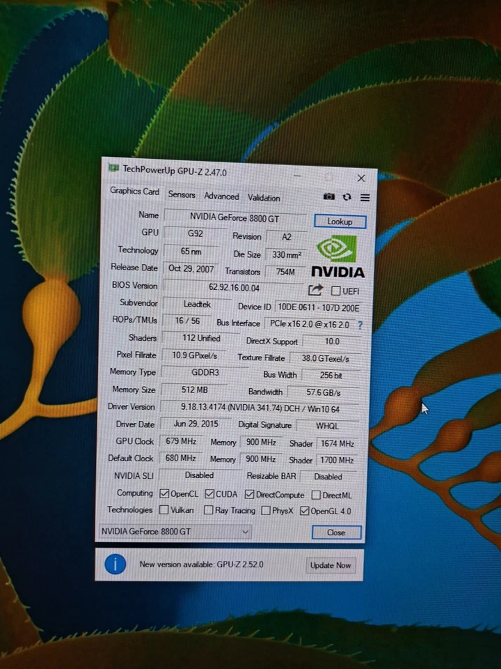 Leadtek Nvidia GeForce PX 8800 GT - Image 2 of 4