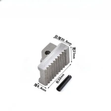 Pipe Wrench Heel Jaw with Pin Assembly 14" Wrench Replacement High Carbon Steel