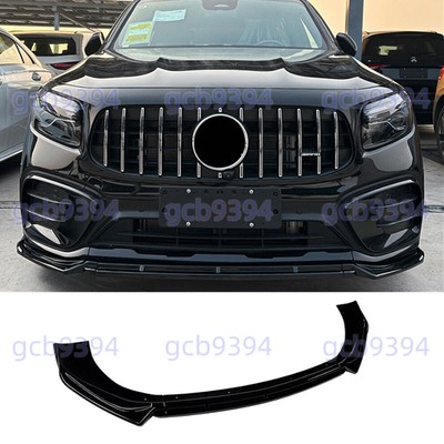 Front Bumper Splitter Lip Kit For Benz GLB X247 2024-25 GLB220 GLB35 AMG Black G