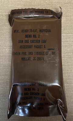USGI, 1982, MRE, Menu No. 2 Ham and Chicken Loaf