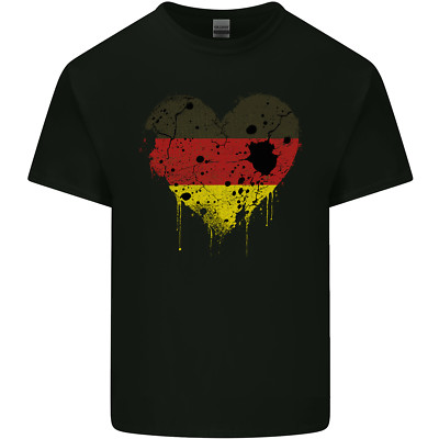 Liebe Deutschland Flagge Deutscher Tag Fußball Kinder T-Shirt Kinder