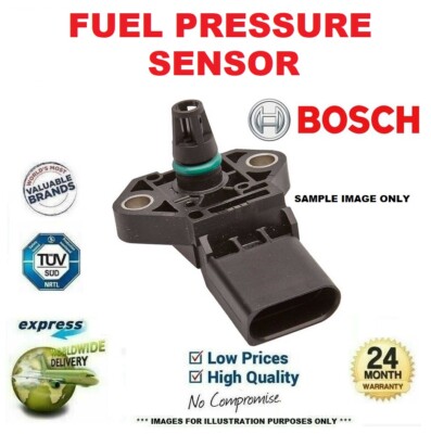 BOSCH FUEL PRESSURE SENSOR for VAUXHALL COMBO Mk II 1.3 CDTI 16V 2005-2011