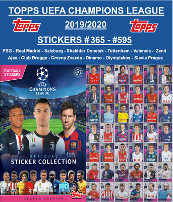 Topps - UEFA Champions League Official Collection 2019/20 - Stickers #365 - #595