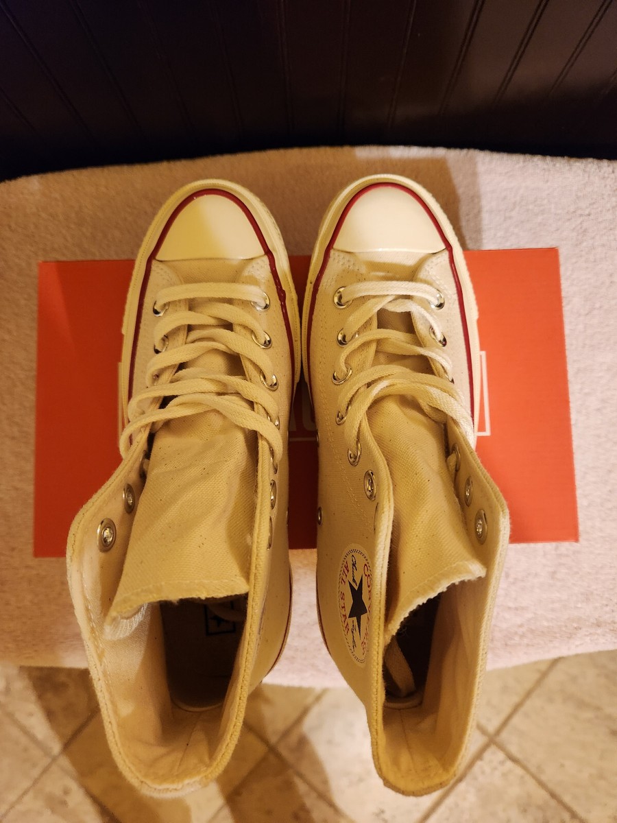 Unisex CONVERSE CHUCK 70 CANVAS HIGH TOP Parchment (144755C) 5 Men