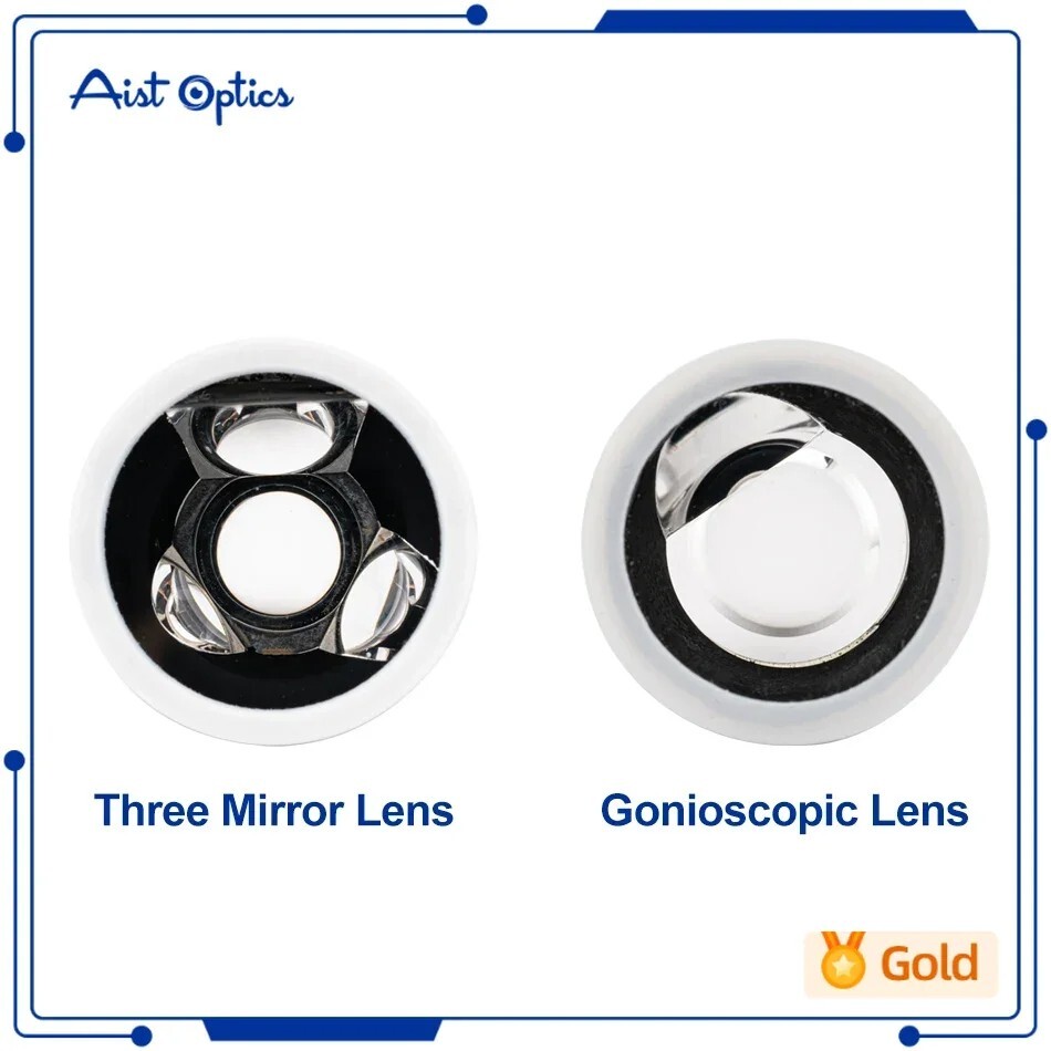 Ophthalmic instrument 3 Mirror Gonioscope Lens Trihedral