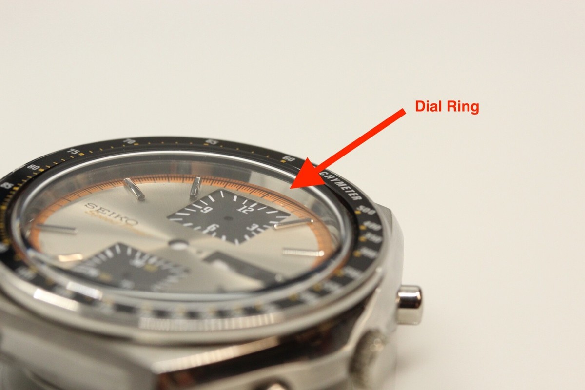 New Chrome Dial Chapter Ring for Seiko 6138-0030 6138 0031 Kakume - Main Image