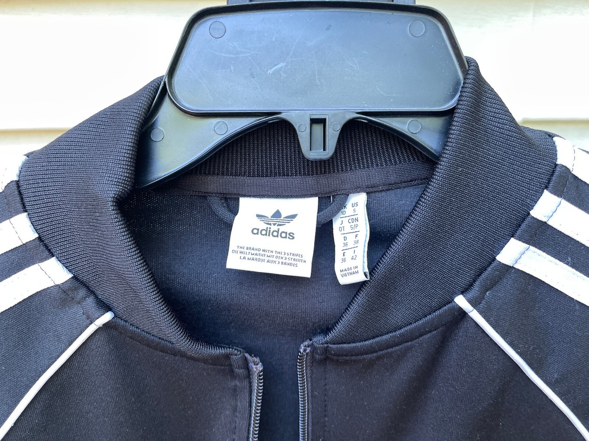 ジャケット・アウター adidas Originals SST VERSITY JACKET adidas Originals SST Women's Track Jacket Black White CE2392 SIZE