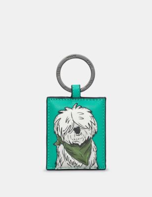 Leder Schlüsselanhänger Happy Hounds Martha Englischer Schäferhund Hund - Yoshi Geschenk NEU