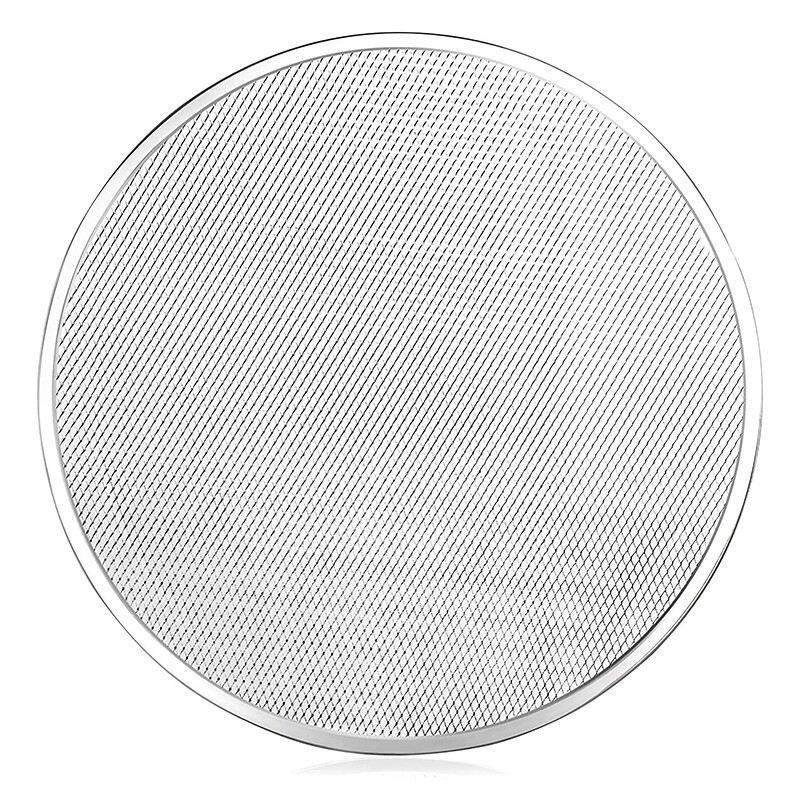 Non Stick Pizza Screen Pan Seamless Aluminum Alloy Net Bakeware Kitchen ...
