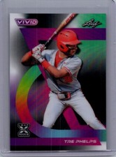 Tre Phelps 2024 Leaf Vivid Baseball 1/1 Pre Production Proof