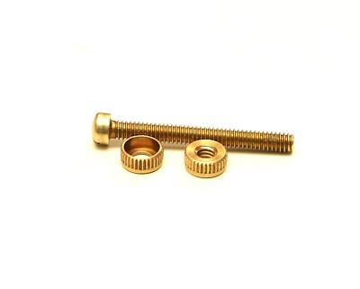 Ajax Solid Brass Grip Screw & Escutcheon - Sets of 1, 3, 5, 10 Choose Below -NEW