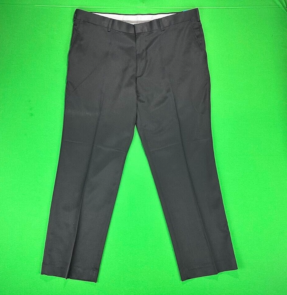 NEW PGA Tour Golf Ultimate Pants Men's 40x30 Black Pleated Dress Pants