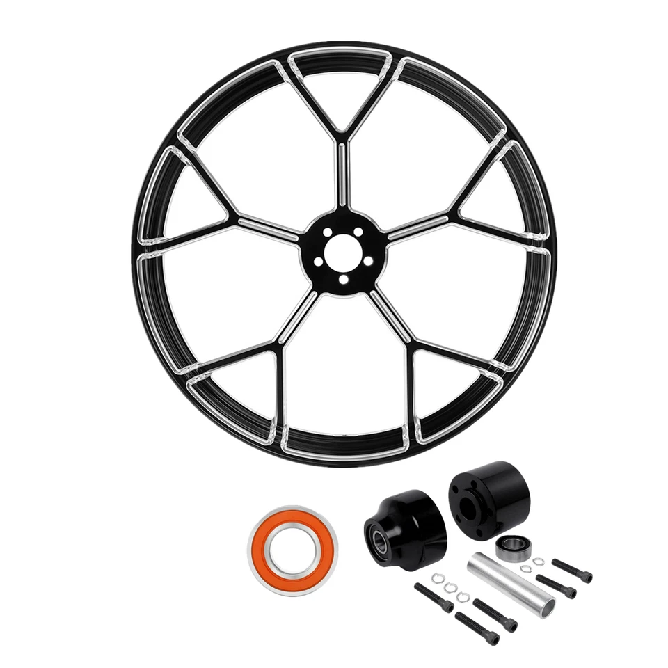 26'' Front Wheel Rim Single Disc Hub Fit For HarleyTouring Road King ABS 2008-Up - Изображение 2 из 4