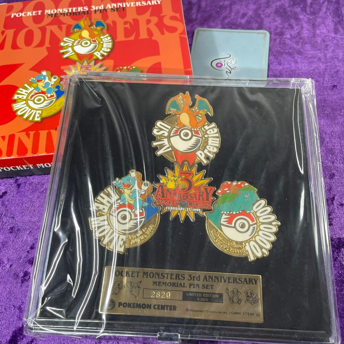 ポケットモンスター　3rdアニバーサリー メモリアル　ピンバッジセット Pokemon Center Tokyo Limited 3rd Anniversary Memorial Badge Set