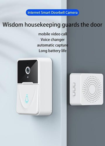 Doorbell Camera Wireless, WiFi Video Doorbell Camera for Home Security HD1080P - Picture 3 of 7