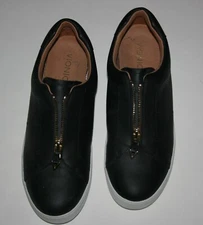 New Shoes Women's Vionic Black With Gold Zipper White Soles Size 10 M 42 UK